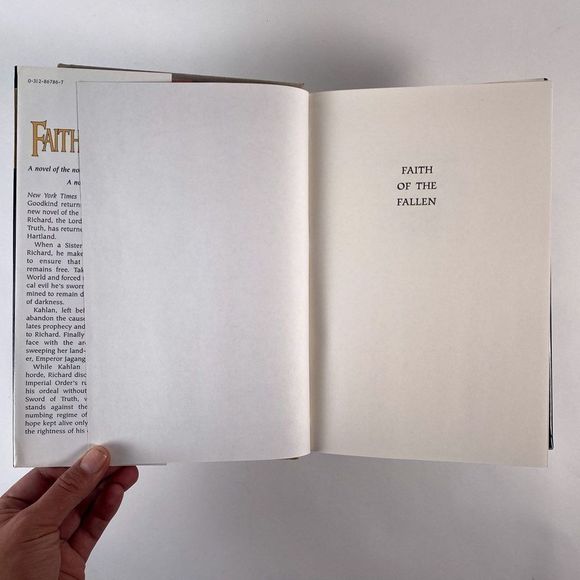 2/$50 - Faith of the Fallen by Terry Goodkind - Picture 6 of 14